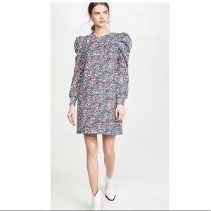 Rebecca Minkoff Janine Floral Puff Sleeve Dress XL